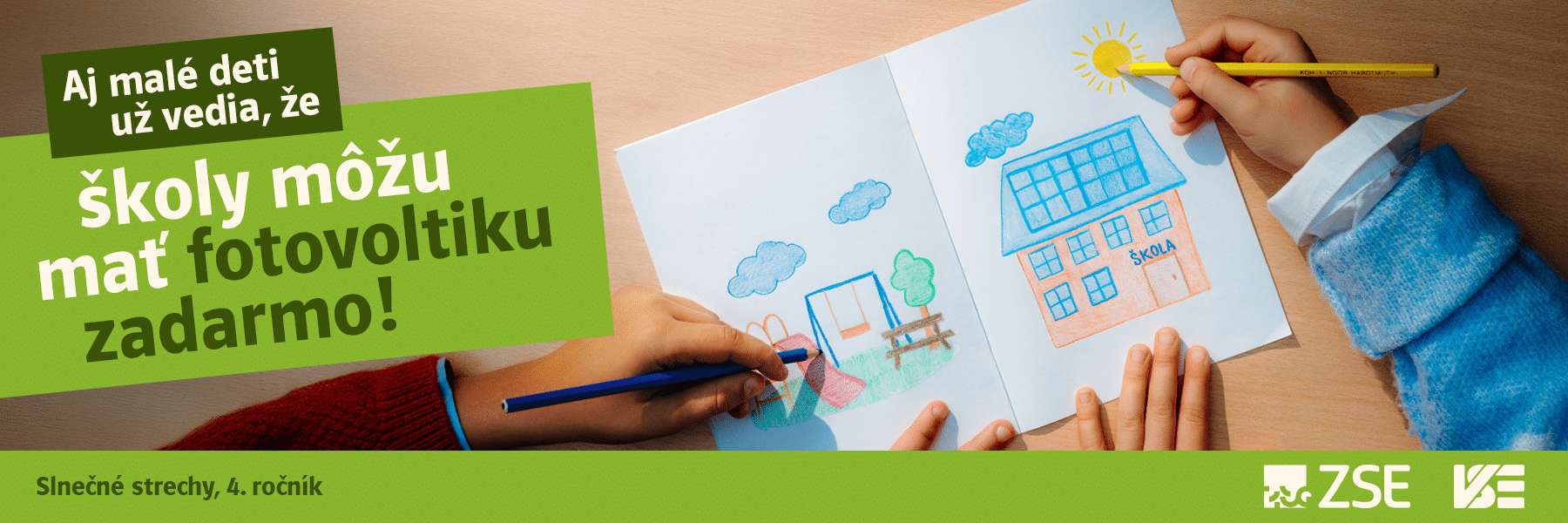 Aj malé deti už vedia, že školy môžu mať fotovoltiku zadarmo! Slnečné strechy, 4. ročník