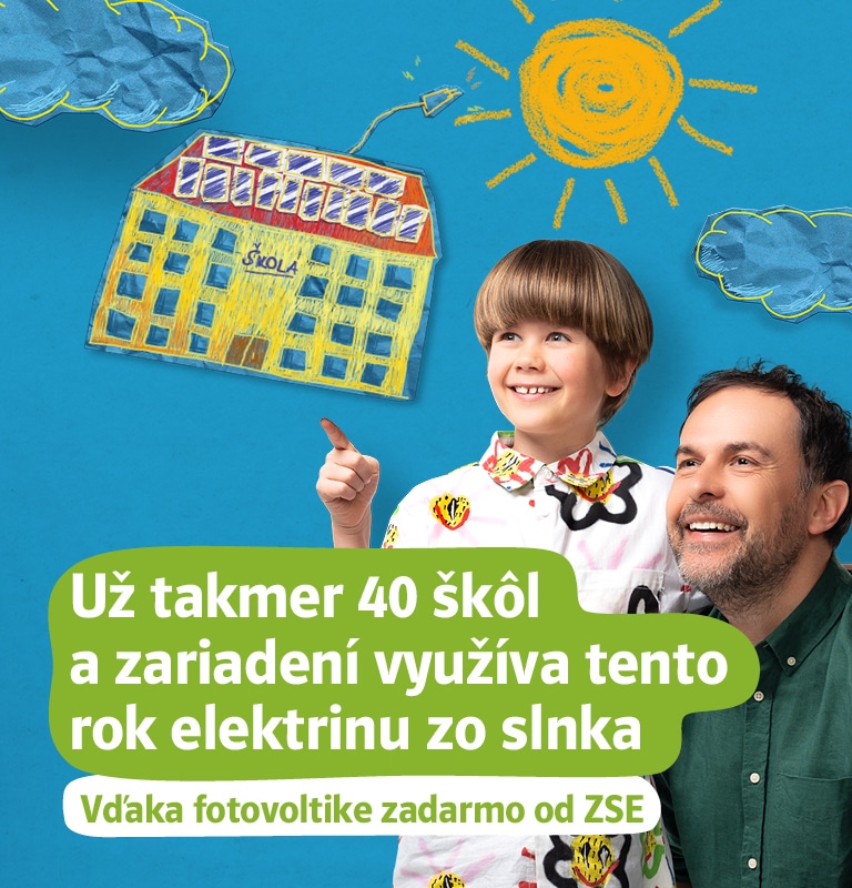 Už takmer 40 škôl a zariadení využíva tento rok elektrinu zo slnka. Vďaka fotovoltike zadarmo od ZSE