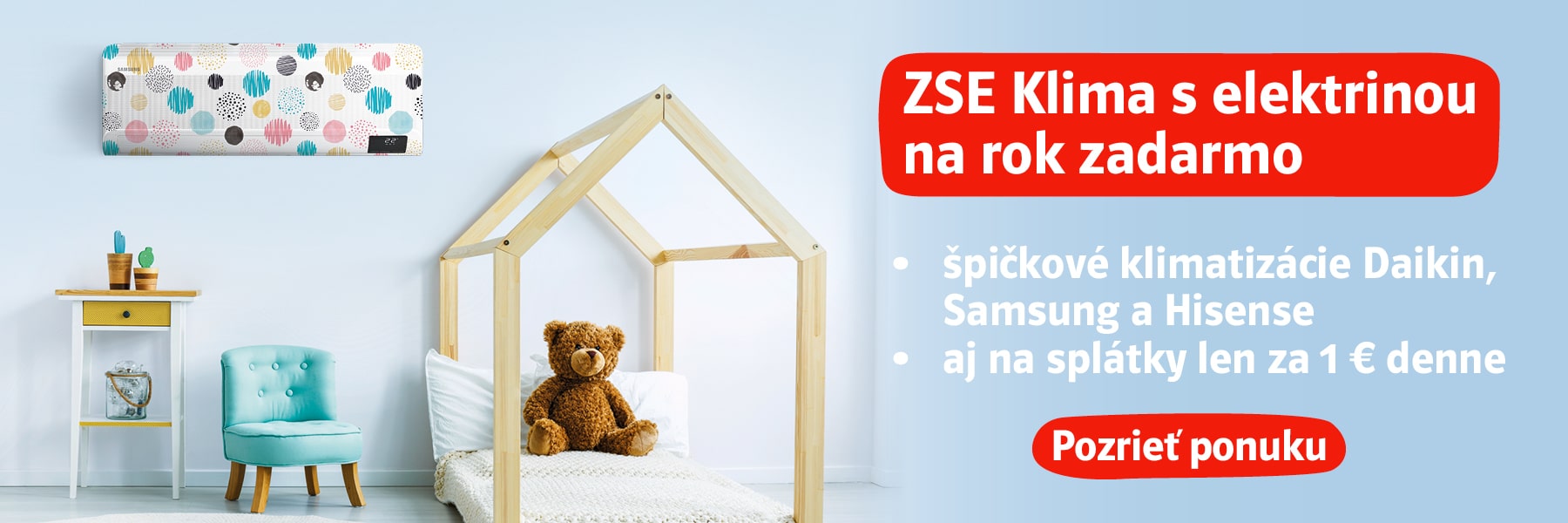 ZSE Klima s elektrinou na rok zadarmo. Pozrieť ponuku