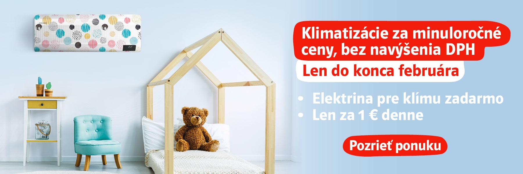 Klimatizácie za minuloročné ceny, bez navýšenia DPH