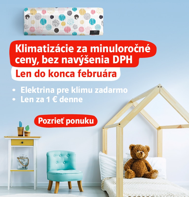 Klimatizácie za minuloročné ceny, bez navýšenia DPH